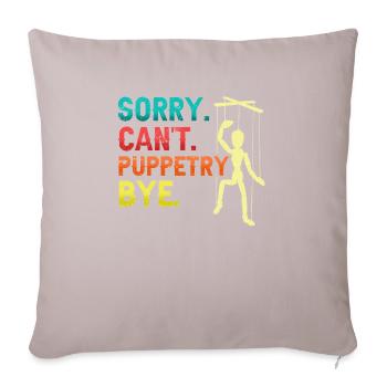 Puppeteer, puppeteer - Sofa pillowcase 17,3'' x 17,3'' (45 x 45 cm) - light taupe - Front