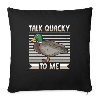 Duck Mallard - Sofa pillowcase 17,3'' x 17,3'' (45 x 45 cm) - black - Front