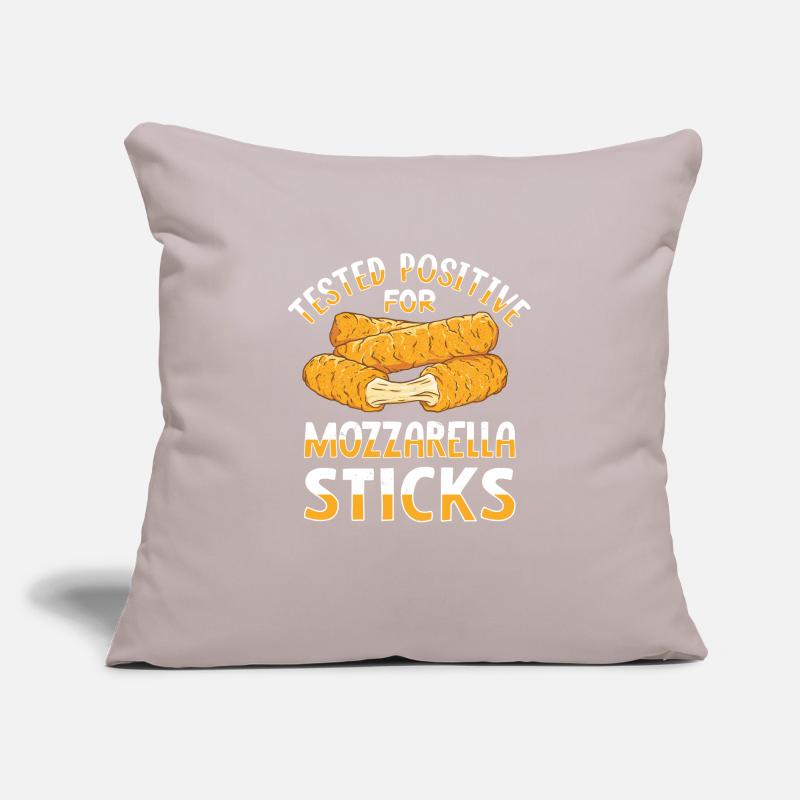 Bâtonnets de mozzarella au fromage Housse de coussin décorative 45 x 45 cm