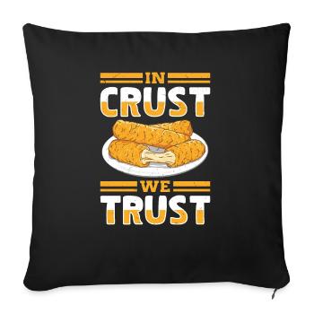 Mozzarella Sticks Cheese - Sofa pillowcase 17,3'' x 17,3'' (45 x 45 cm) - black - Front