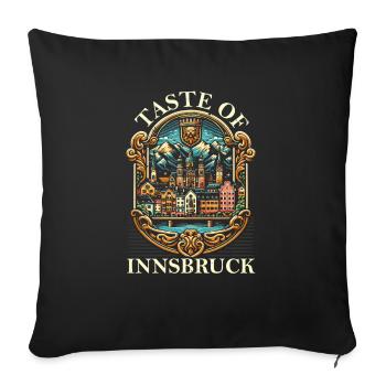 Innsbruck Austria Travel Vacation Austrian - Sofa pillowcase 17,3'' x 17,3'' (45 x 45 cm) - black - Front