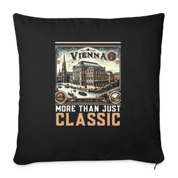 Vienna Austria Travel Vacation Country Austrian - Sofa pillowcase 17,3'' x 17,3'' (45 x 45 cm) - black - Front