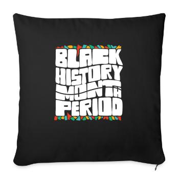 Black History Month Period African American Pride - Sofa pillowcase 17,3'' x 17,3'' (45 x 45 cm) - black - Front