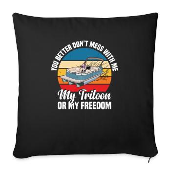 Capitaine Tritoon - Housse de coussin décorative 45 x 45 cm - noir - Devant