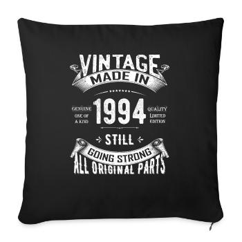 30th Birthday Vintage 1994 Classic Birthday 30 Yea - Sofa pillowcase 17,3'' x 17,3'' (45 x 45 cm) - black - Front