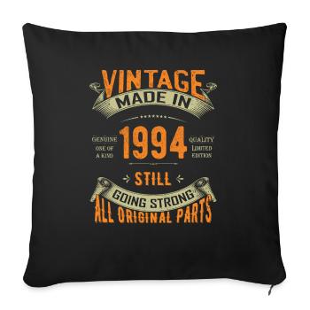 30th Birthday Vintage 1994 Classic Birthday 30 Yea - Sofa pillowcase 17,3'' x 17,3'' (45 x 45 cm) - black - Front