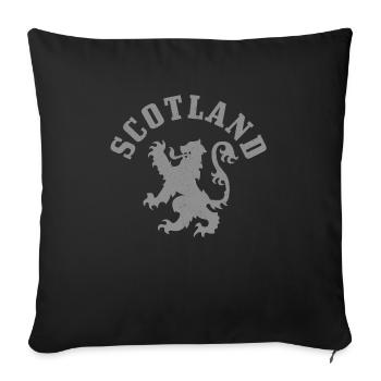 Ecosse Ecosse Royaume-Uni Vintage - Housse de coussin décorative 45 x 45 cm - noir - Devant