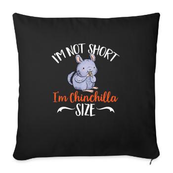 Chinchilla - Housse de coussin décorative 45 x 45 cm - noir - Devant