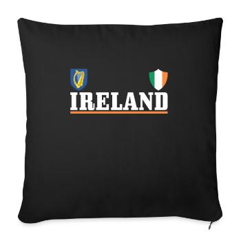 Ireland Dublin UK Irish Souvenir Gift - Sofa pillowcase 17,3'' x 17,3'' (45 x 45 cm) - black - Front