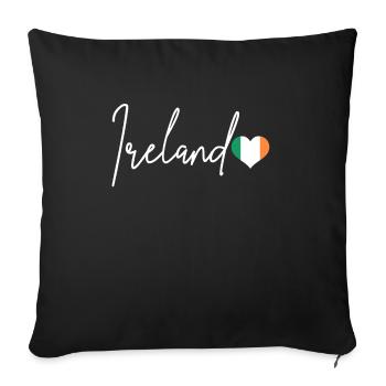Ireland Dublin UK Irish Souvenir Gift - Sofa pillowcase 17,3'' x 17,3'' (45 x 45 cm) - black - Front