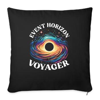 Black Hole Space Universe Astronomy Astronomer - Sofa pillowcase 17,3'' x 17,3'' (45 x 45 cm) - black - Front