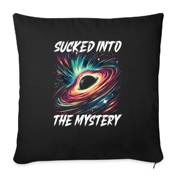 Black Hole Space Universe Astronomy Astronomer - Sofa pillowcase 17,3'' x 17,3'' (45 x 45 cm) - black - Front