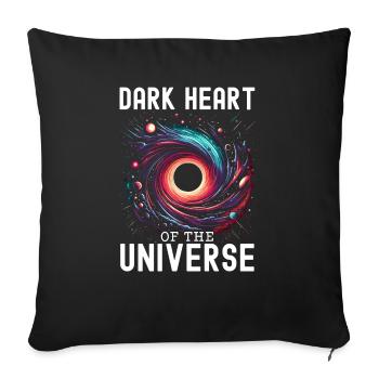 Black Hole Space Universe Astronomy Astronomer - Sofa pillowcase 17,3'' x 17,3'' (45 x 45 cm) - black - Front