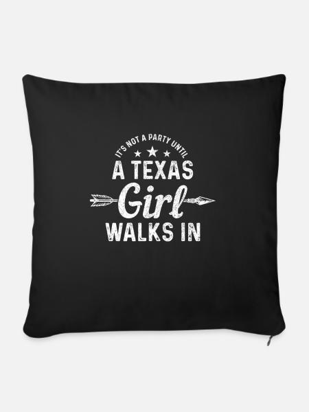 Texas - Sofakissenbezug 45 x 45 cm - Schwarz