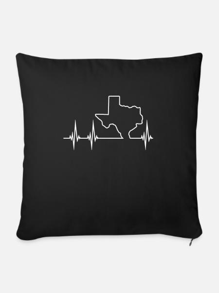 Texas - Sofakissenbezug 45 x 45 cm - Schwarz