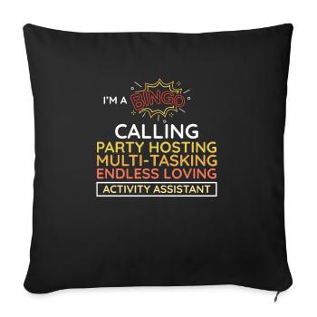 Proud Activity Assistant Appreciation - Sofakissenbezug 45 x 45 cm - Schwarz - Vorne