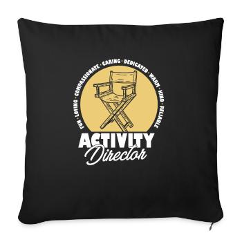 Proud Activity Director Appreciation Professional - Sofakissenbezug 45 x 45 cm - Schwarz - Vorne