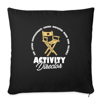 Proud Activity Director Appreciation Professional - Sofakissenbezug 45 x 45 cm - Schwarz - Vorne