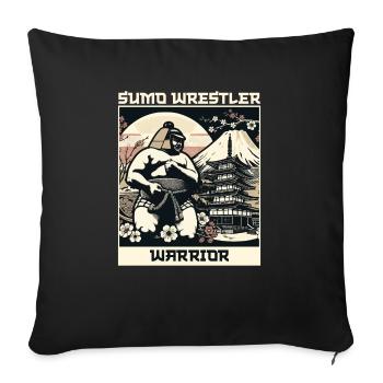 Sumo Wrestler Japanese Wrestling Sumo Wrestling - Sofa pillowcase 17,3'' x 17,3'' (45 x 45 cm) - black - Front