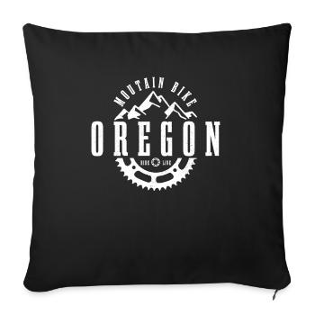 Oregon - Sofa pillowcase 17,3'' x 17,3'' (45 x 45 cm) - black - Front
