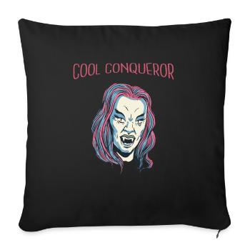 Cool Vampire Retro Halloween Beautiful Hot Fashion - Sofa pillowcase 17,3'' x 17,3'' (45 x 45 cm) - black - Front