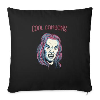 Cool Vampire Rétro Halloween Belle Mode Chaude - Housse de coussin décorative 45 x 45 cm - noir - Devant
