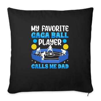 Dodgeball Hexagon Pit Sports Gaga Ball - Sofa pillowcase 17,3'' x 17,3'' (45 x 45 cm) - black - Front
