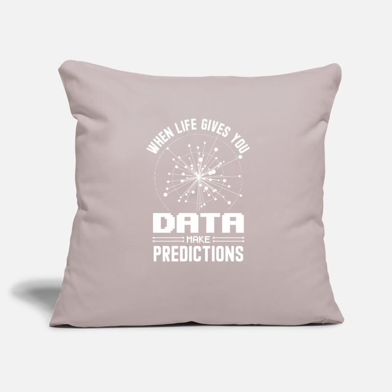 Machine Learning Algorithms AI Data Analyst Sofa pillowcase 17,3'' x 17,3'' (45 x 45 cm)