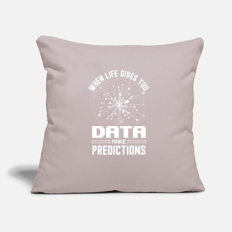 Machine Learning Algorithms AI Data Analyst Sofa pillowcase 17,3'' x 17,3'' (45 x 45 cm)