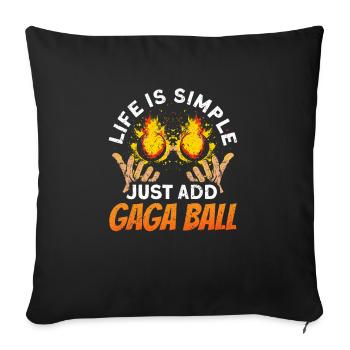 Dodgeball Hexagon Pit Sports Gaga Ball - Sofa pillowcase 17,3'' x 17,3'' (45 x 45 cm) - black - Front