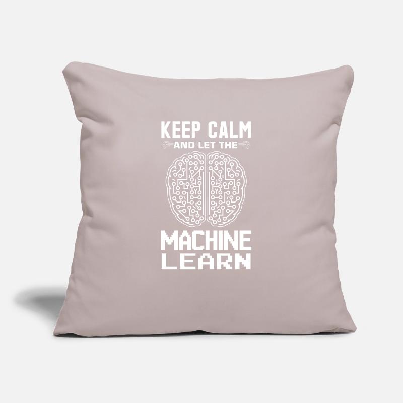 Machine Learning Algorithms AI Data Analyst Sofa pillowcase 17,3'' x 17,3'' (45 x 45 cm)