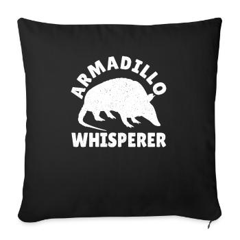 Armadillo Pet Armadillo Gift - Sofa pillowcase 17,3'' x 17,3'' (45 x 45 cm) - black - Front