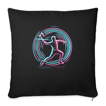 Axe Throwing Hatchet Thrower Axes - Sofa pillowcase 17,3'' x 17,3'' (45 x 45 cm) - black - Front