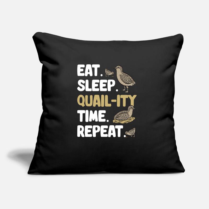 Oiseau de caille Housse de coussin décorative 45 x 45 cm