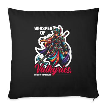 Valkyrie Warrior Odin Valkyrja Norse Mythology - Sofa pillowcase 17,3'' x 17,3'' (45 x 45 cm) - black - Front