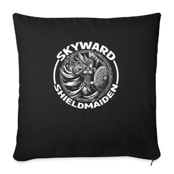 Valkyrie Warrior Odin Valkyrja Norse Mythology - Sofa pillowcase 17,3'' x 17,3'' (45 x 45 cm) - black - Front
