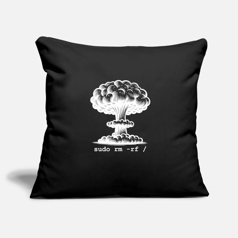Linux Funny Linux Command Sudo RM RF for Men Sofa pillowcase 17,3'' x 17,3'' (45 x 45 cm)