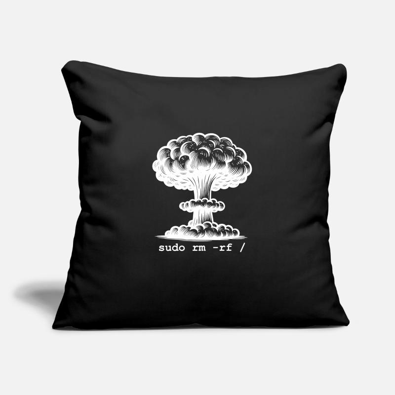 Linux Funny Linux Command Sudo RM RF for Men Sofa pillowcase 17,3'' x 17,3'' (45 x 45 cm)