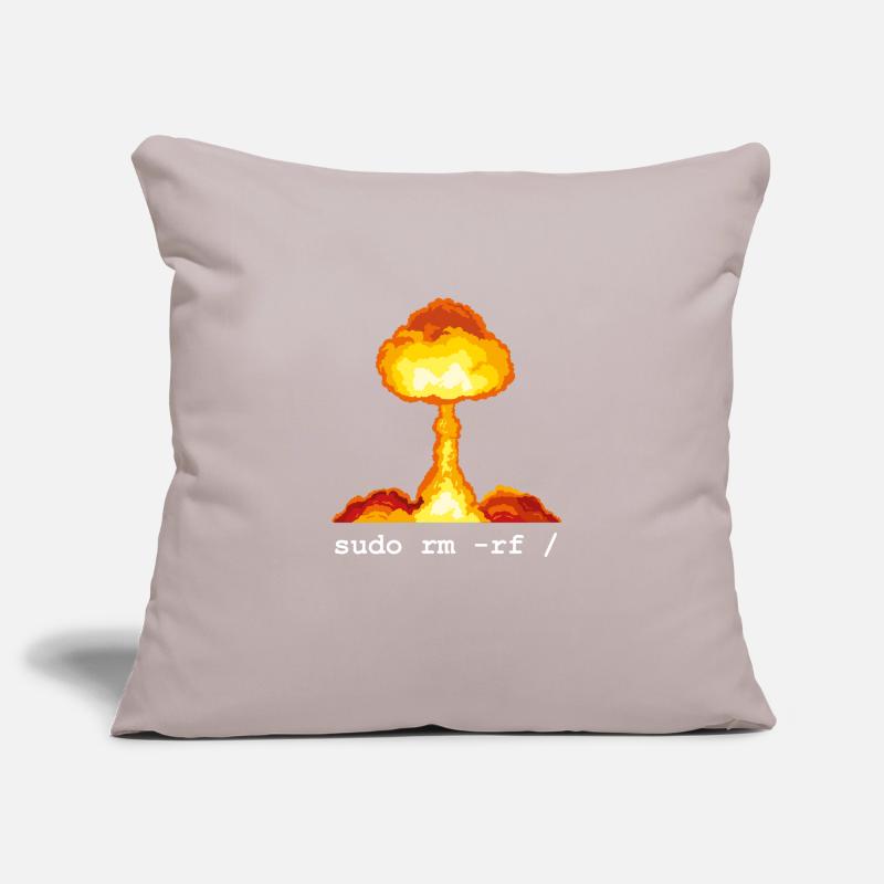 Linux Funny Linux Command Sudo RM RF pour Homme Housse de coussin décorative 45 x 45 cm