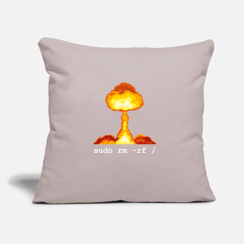 Linux Funny Linux Command Sudo RM RF pour Homme Housse de coussin décorative 45 x 45 cm