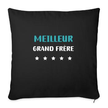 Best Custom Big Brother - Sofa pillowcase 17,3'' x 17,3'' (45 x 45 cm) - black - Front