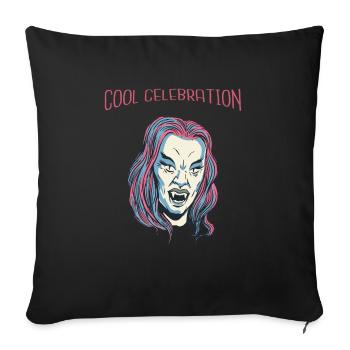 Cool Vampire Retro Halloween Beautiful Hot Fashion - Sofa pillowcase 17,3'' x 17,3'' (45 x 45 cm) - black - Front