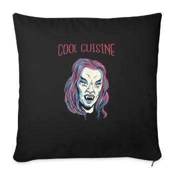 Cool Vampire Retro Halloween Beautiful Hot Fashion - Sofa pillowcase 17,3'' x 17,3'' (45 x 45 cm) - black - Front