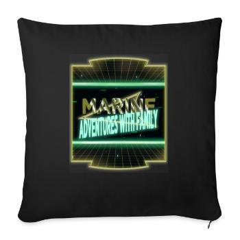 birthday present oceanic biodiversity birthday - Sofa pillowcase 17,3'' x 17,3'' (45 x 45 cm) - black - Front