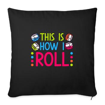Bunco - Sofa pillowcase 17,3'' x 17,3'' (45 x 45 cm) - black - Front
