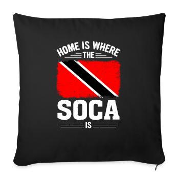Soca Dance Trinité-et-Tobago - Housse de coussin décorative 45 x 45 cm - noir - Devant