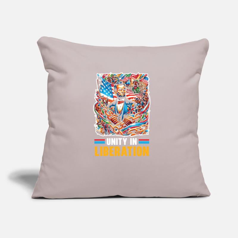 Proclamation d’émancipation Black Pride Juneteenth Housse de coussin décorative 45 x 45 cm