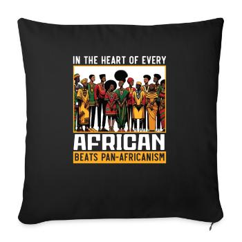 Pan-africanism African American Africa Roots Black - Sofa pillowcase 17,3'' x 17,3'' (45 x 45 cm) - black - Front