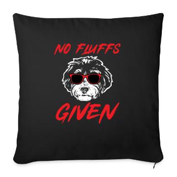 Bernedoodle Dog - Sofa pillowcase 17,3'' x 17,3'' (45 x 45 cm) - black - Front
