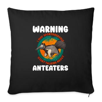 Dear Anteater Gift - Sofa pillowcase 17,3'' x 17,3'' (45 x 45 cm) - black - Front